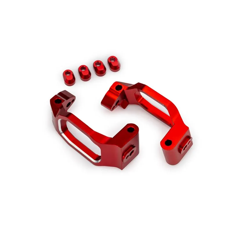 Styrspindelhållare Alu Röd (Par)