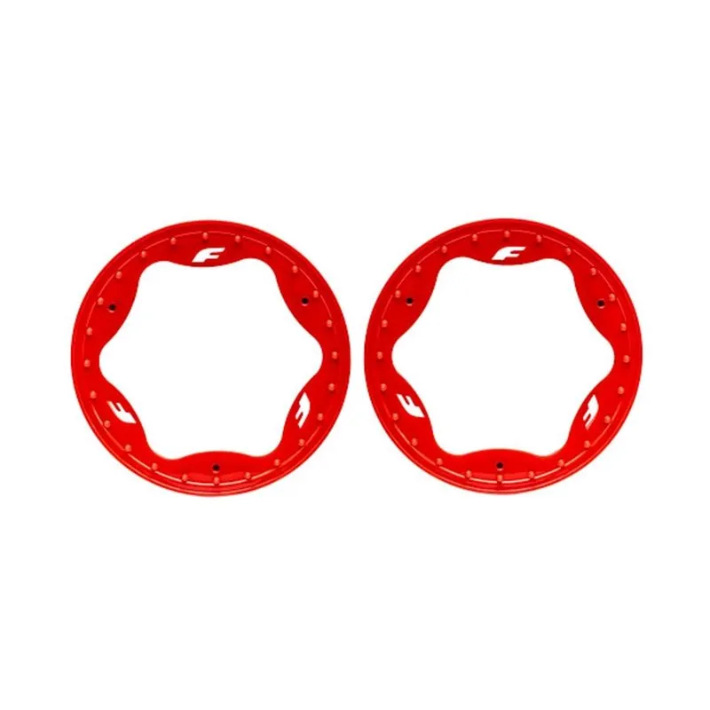 Beadlock Ringar Röd Pro Scale Sand Car Race 3.5