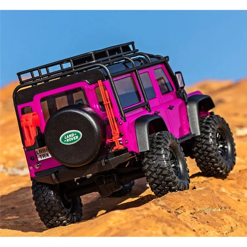 TRX-4M 1/18 Land Rover Defender Crawler Rosa RTR - 2S LiPo/USB Laddare - 5
