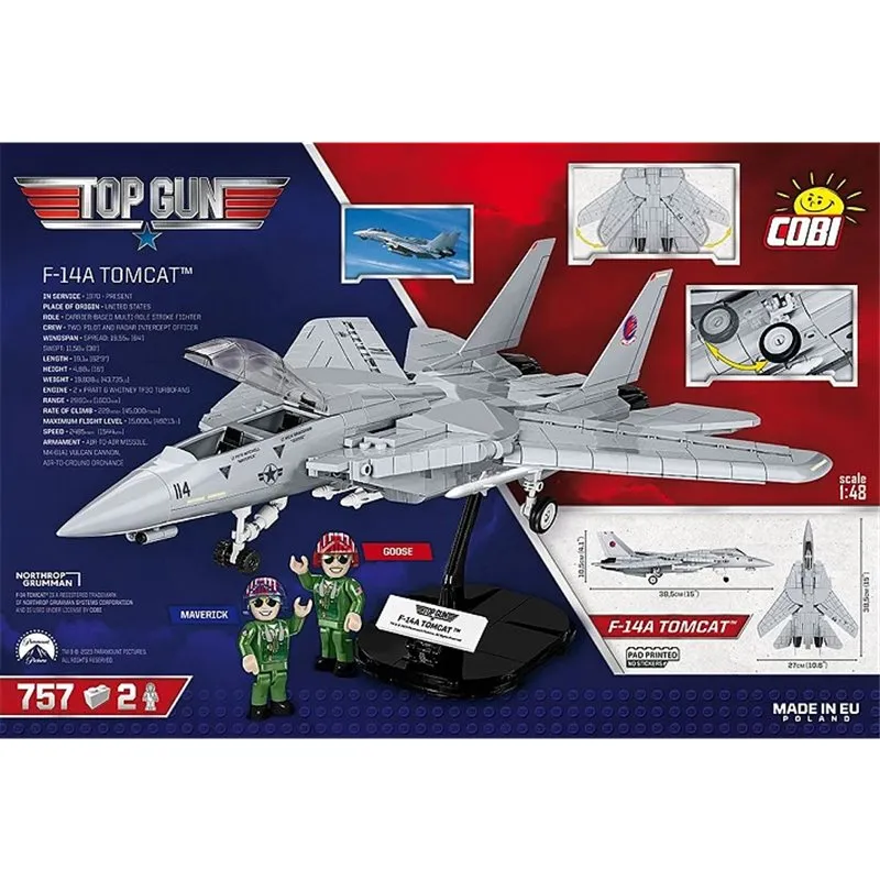 F14 TOMCAT, 757 PCS TOP GUN - 4