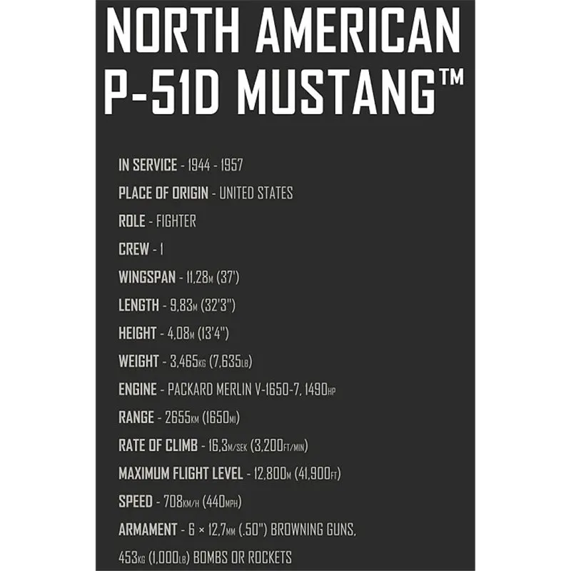 P-51D MUSTANG, 350 PCS TOP GUN MAVERICK - 4