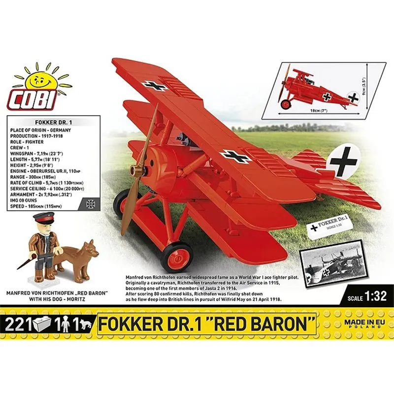 FOKKER DRI RED.BARON, 221 PCS HC GREAT WAR - 3