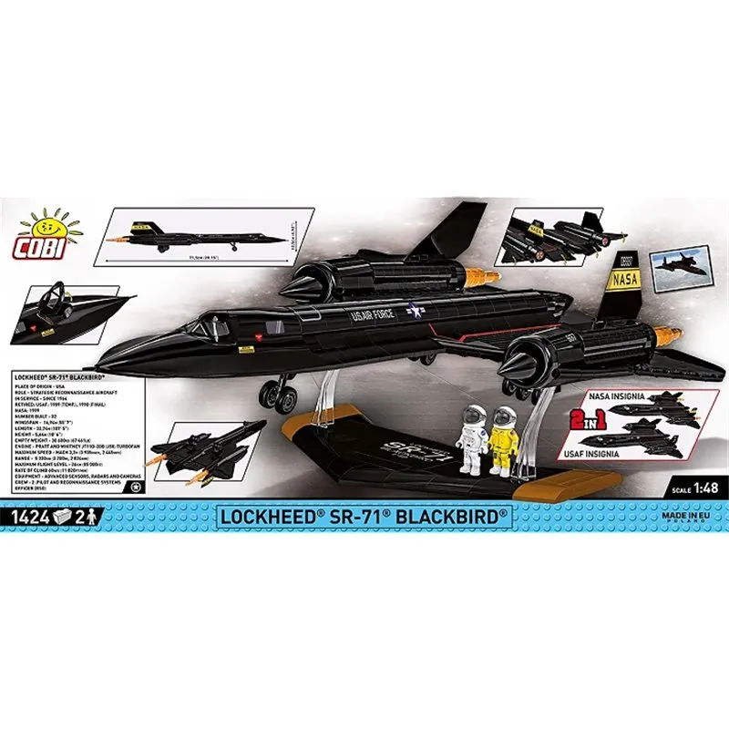 LOCKHEED SR-71 EX.E, 1424 PCS ARMED FORCES - 5