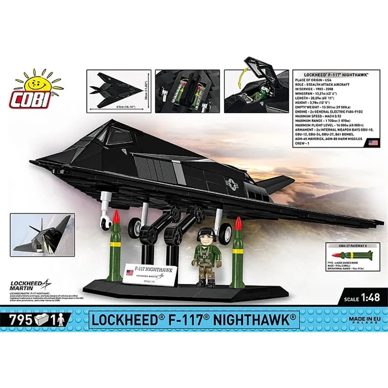 F-117 NIGHTHAWK 795 PCS, ARMED FORCES - 4