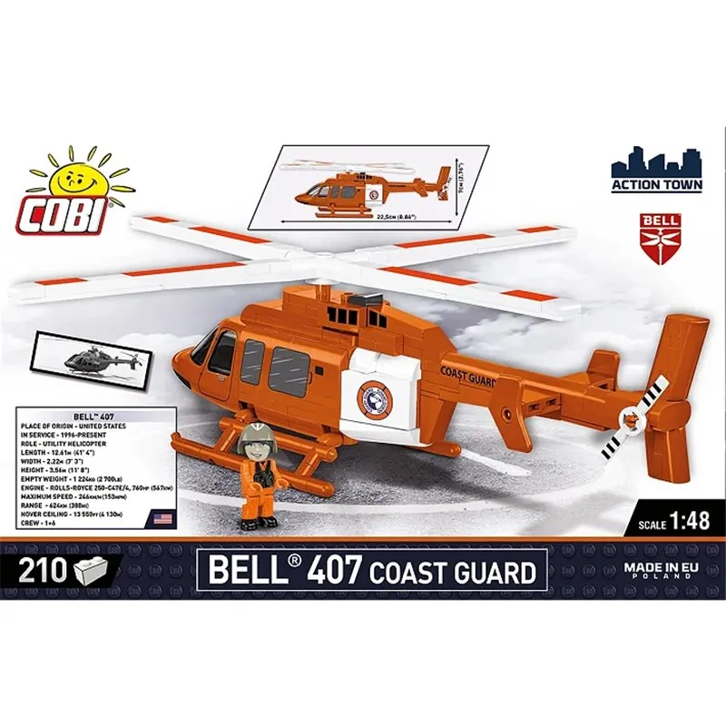 BELL 407 - COAST GUARD scale 1:48, 210 PCS - 3