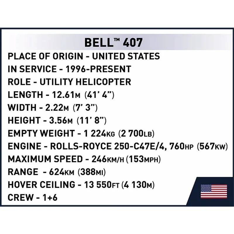 BELL 407 - COAST GUARD scale 1:48, 210 PCS - 6