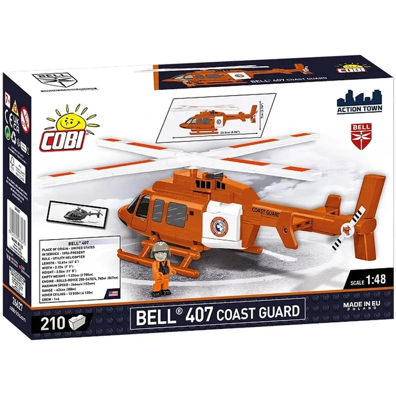 BELL 407 - COAST GUARD scale 1:48, 210 PCS - 10