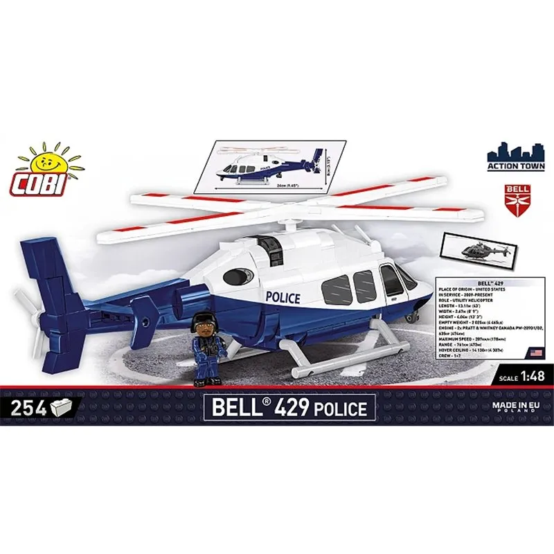 BELL 429 - POLICE scale 1:48, 266 PCS - 5
