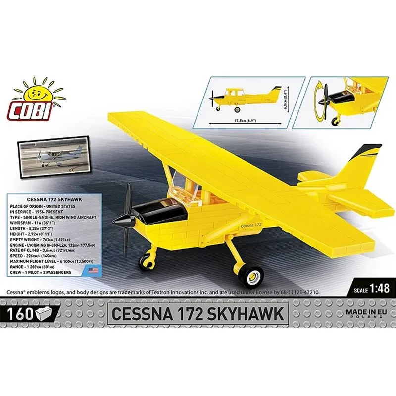 CESSNA 172 SKYHAW, 160 PCS CYVIL AIRCRAFT - 3