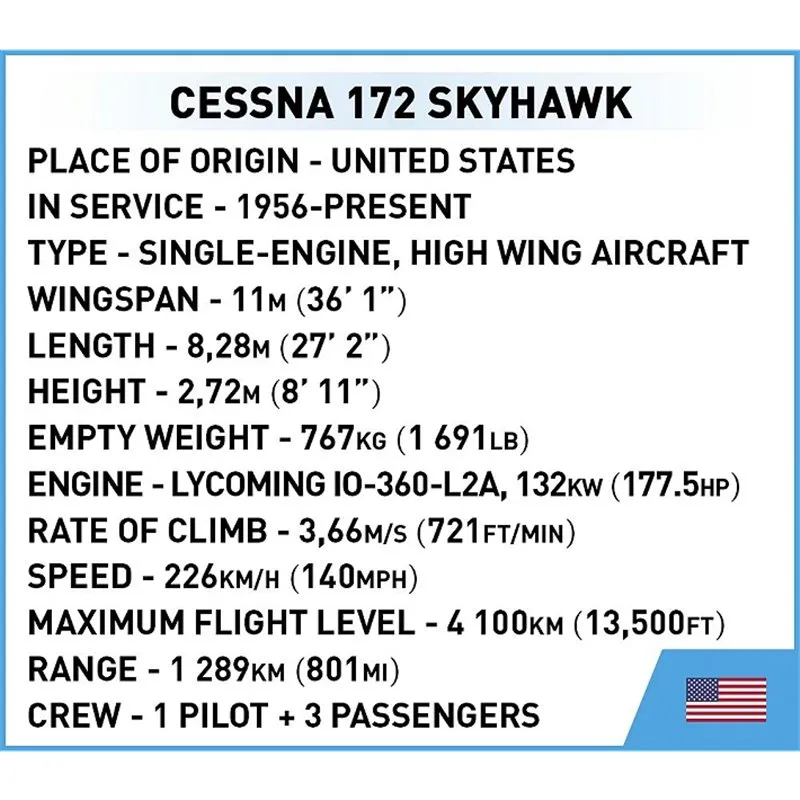CESSNA 172 SKYHAW, 160 PCS CYVIL AIRCRAFT - 5