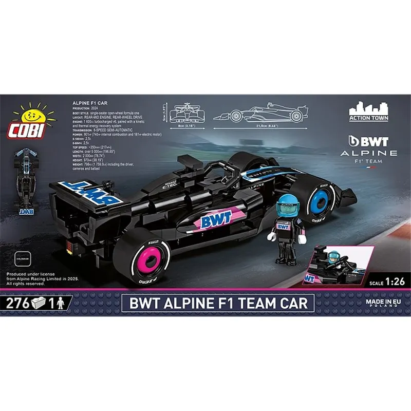 ALPINE F1 CAR, 290 PCS ACTION TOWN - 5