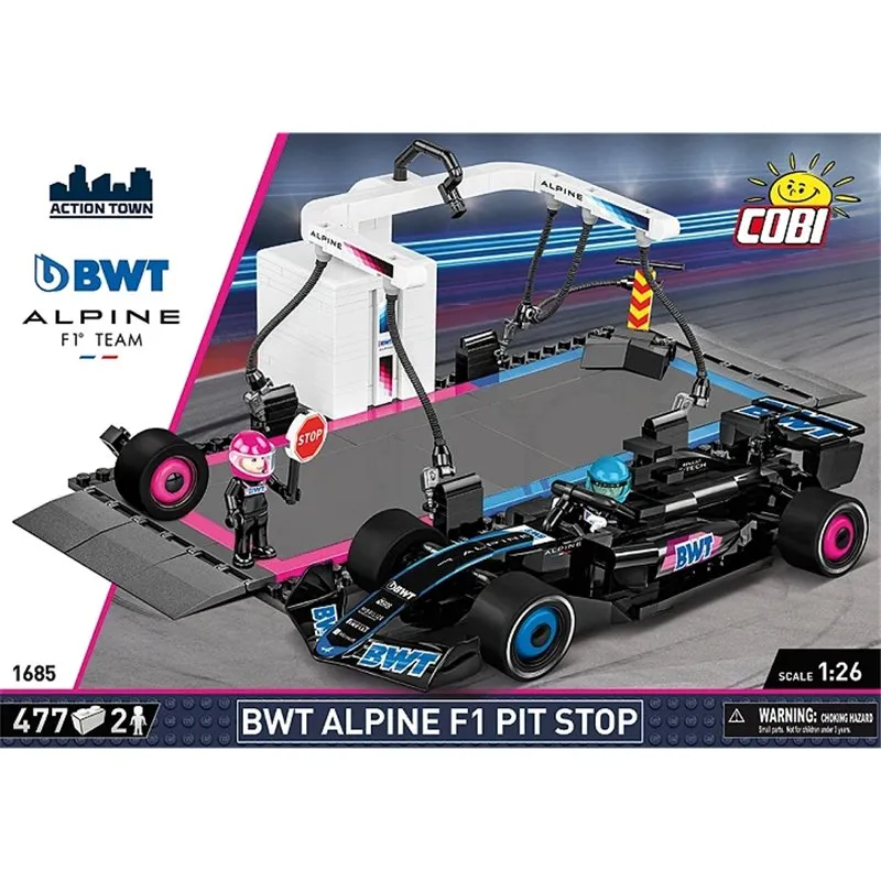 ALPINE F1 PIT STOP, 477 PCS ACTION TOWN - 2
