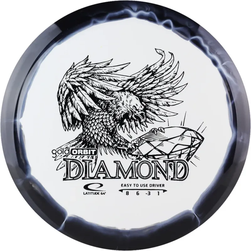 Gold Orbit Diamond / White/Black / 155-159 g
