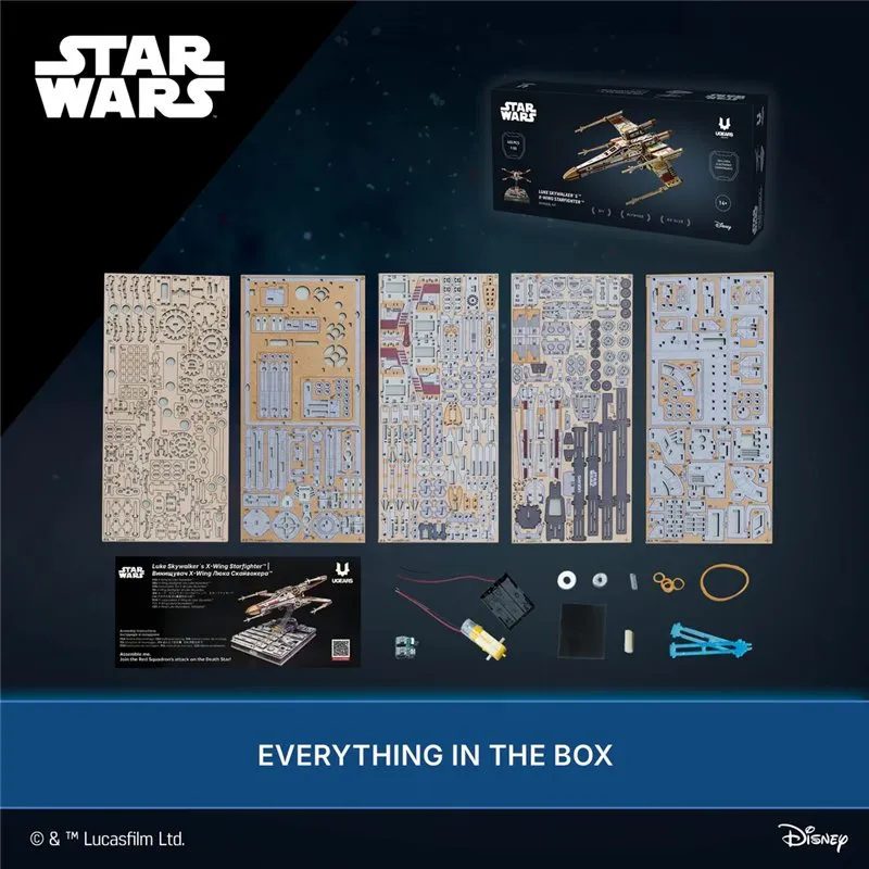 Ugears Luke Skywalker´s X-Wing Starfighter Star Wars - 10