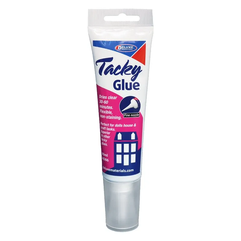 Tacky Glue Lim - Klippig, Klar, Flexibel 80ml - 2