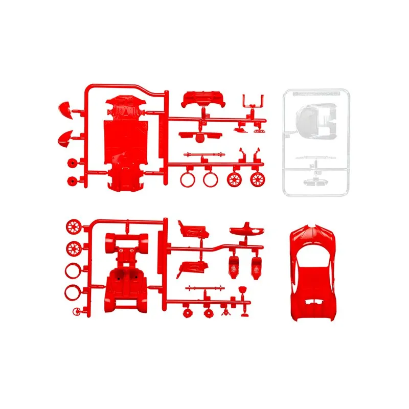 Airfix 1:43 Starter Set - Bugatti Chiron (Inkl. Färg, lim och pensel) - 5