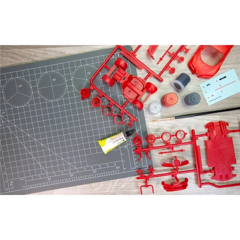 Airfix 1:43 Starter Set - Bugatti Chiron (Inkl. Färg, lim och pensel) - 8