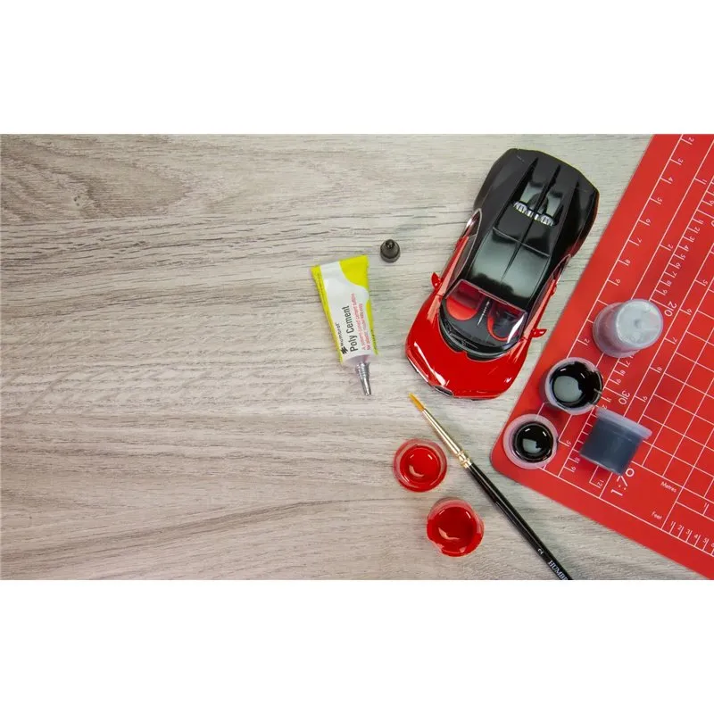 Airfix 1:43 Starter Set - Bugatti Chiron (Inkl. Färg, lim och pensel) - 9