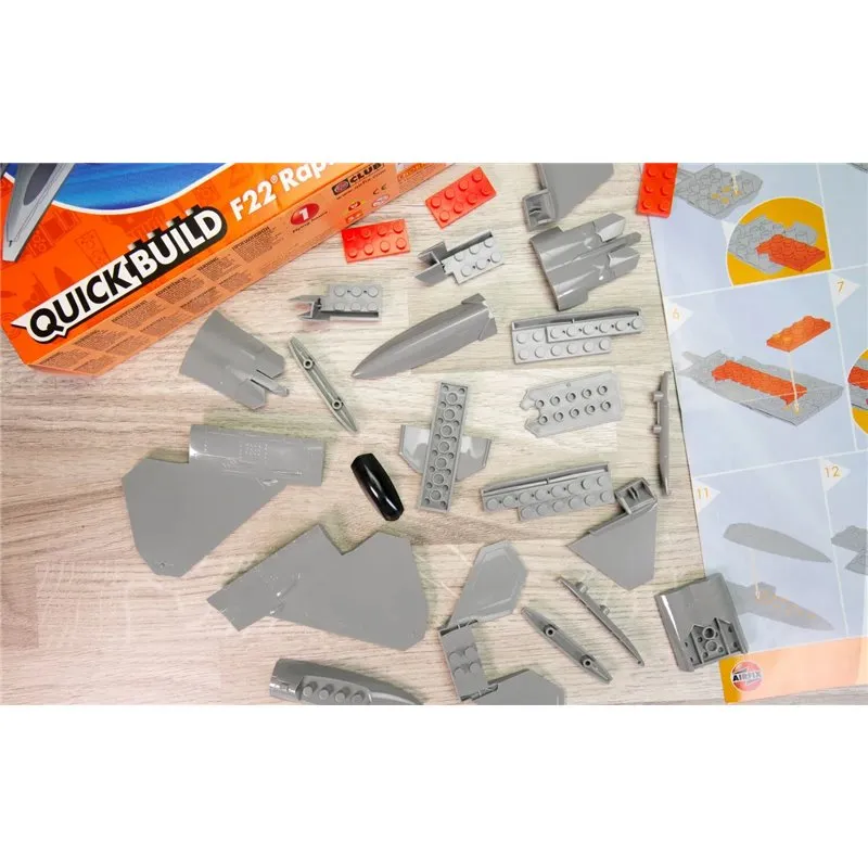 Airfix Quickbuild F22 Raptor(Byggmodell som klickas och trycks ihop) - 4