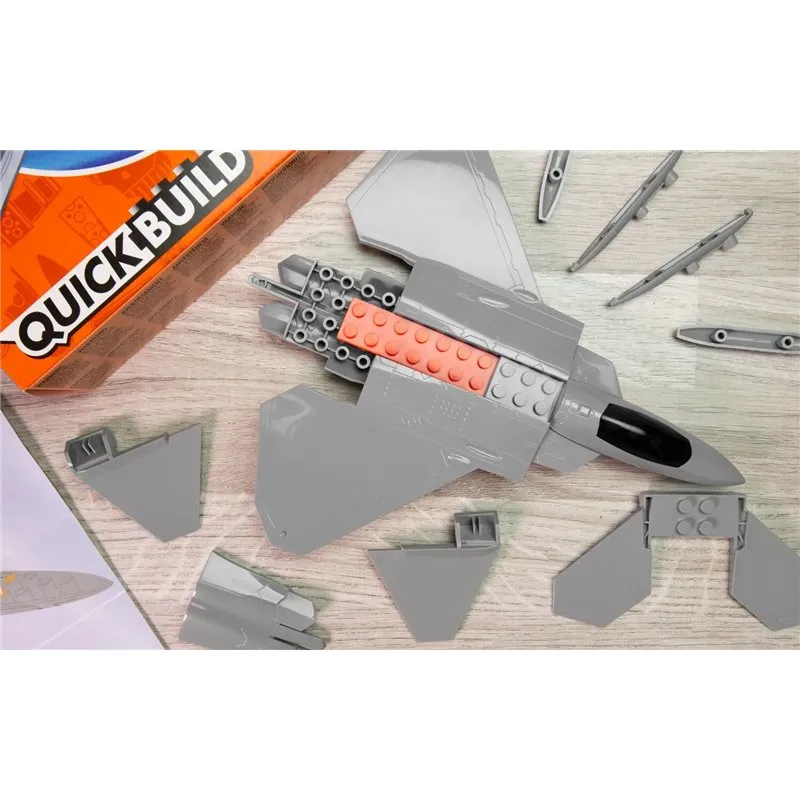 Airfix Quickbuild F22 Raptor(Byggmodell som klickas och trycks ihop) - 5