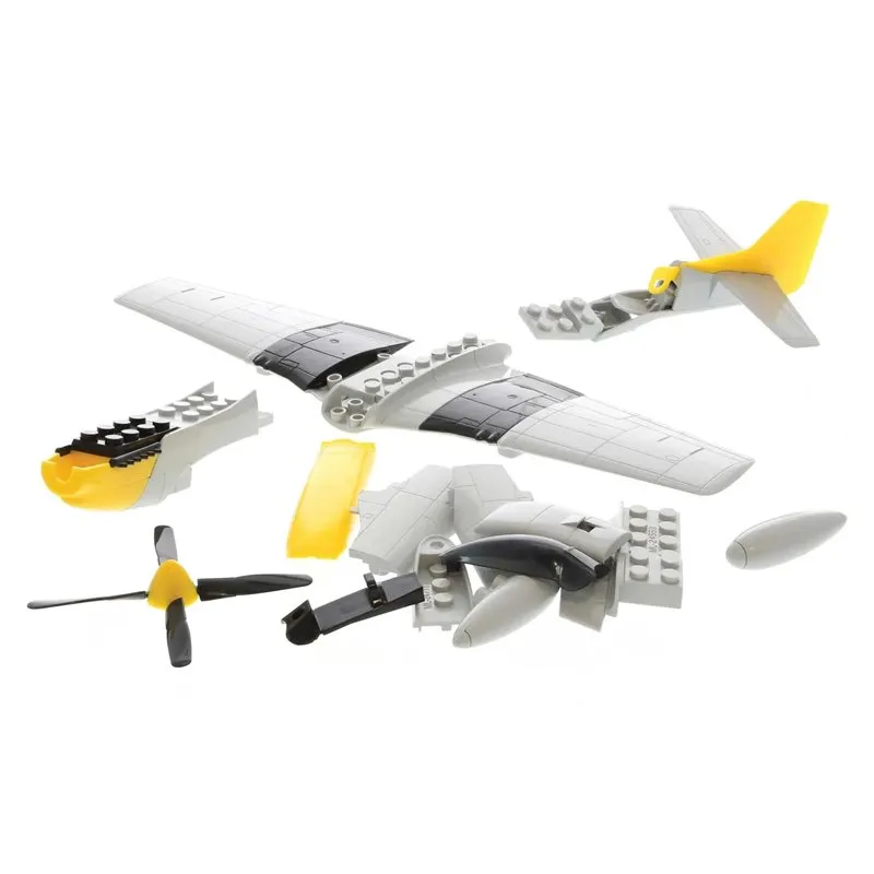 Airfix Quickbuild P-51D Mustang (Byggmodell som klickas och trycks ihop) - 4