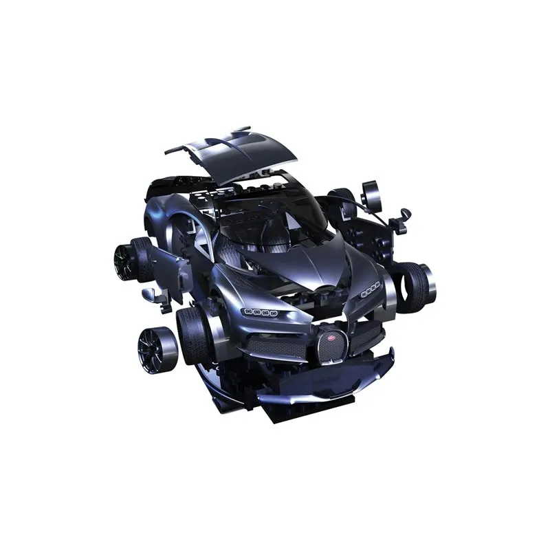 Airfix Quickbuild Bugatti Chiron - Black (Byggmodell som klickas och trycks ihop) - 2