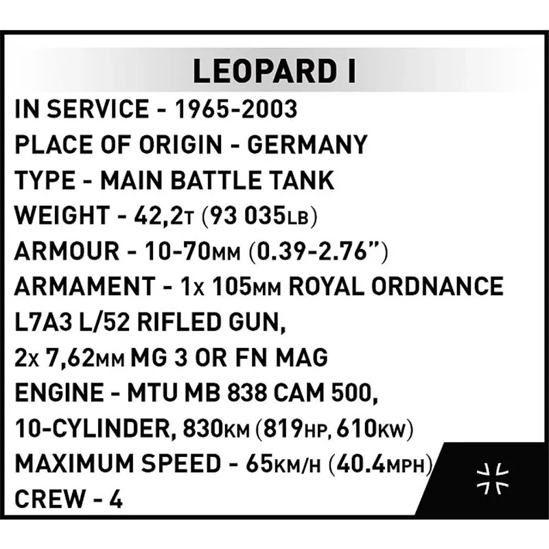LEOPARD I, 147 PCS ARMED FORCES - 5