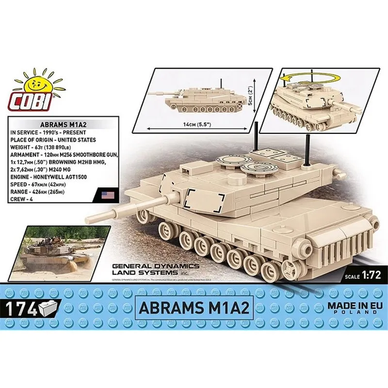 ABRAMS M1A2, 174 PCS ARMED FORCES - 3