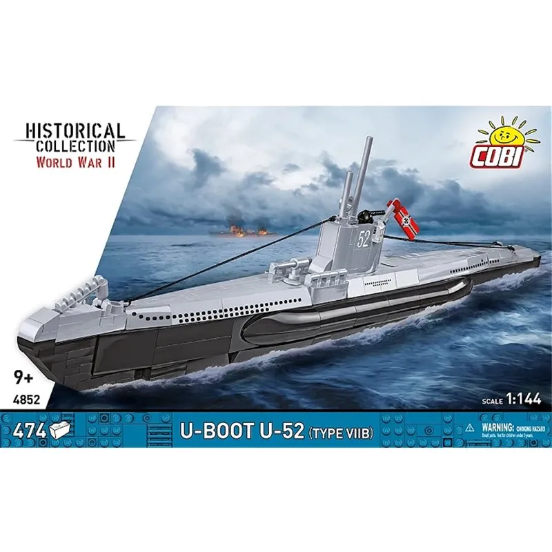 SUBMARINE VIIB U-BOAT U52, 470 PCS HC WWII - 3
