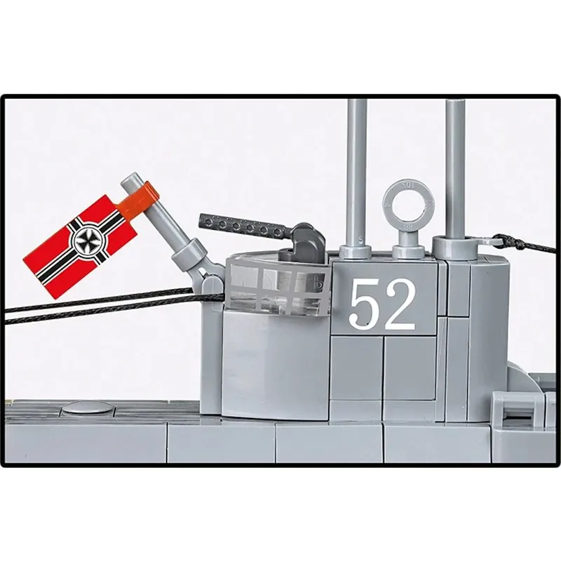 SUBMARINE VIIB U-BOAT U52, 470 PCS HC WWII - 5