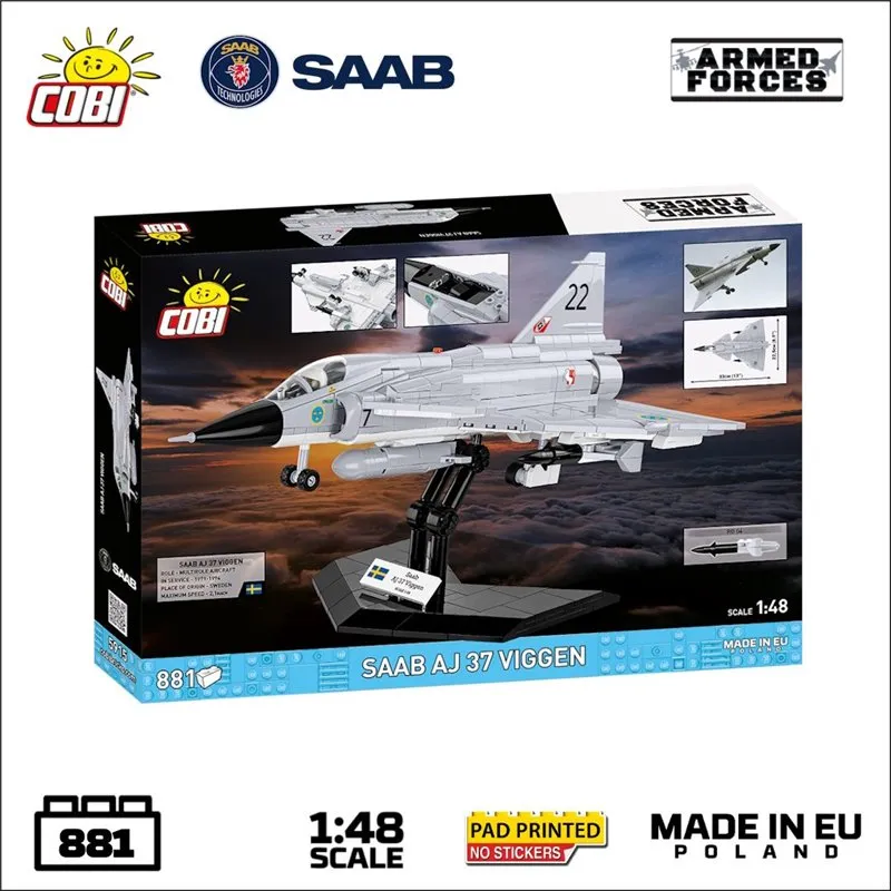 SAAB AJ37 VIGGEN, 836 PCS ARMED FORCES - 2