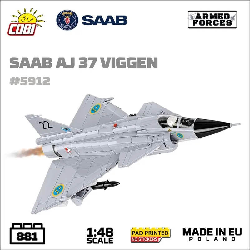 SAAB AJ37 VIGGEN, 836 PCS ARMED FORCES - 3