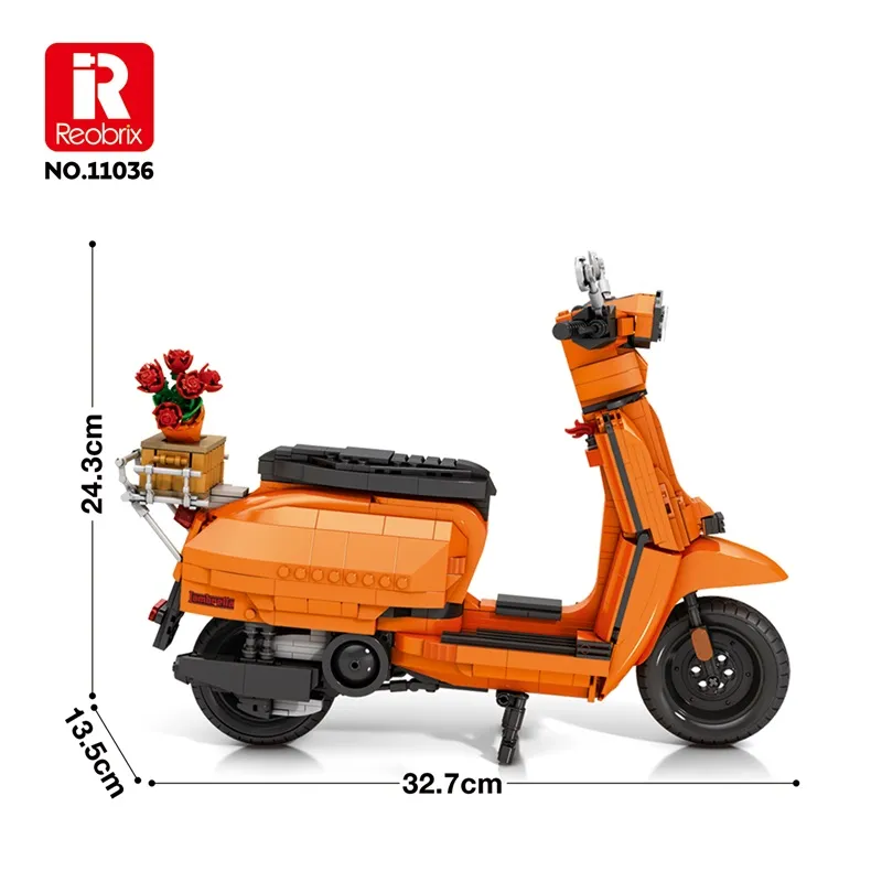 Lambretta V200 Orange (1169 delar)