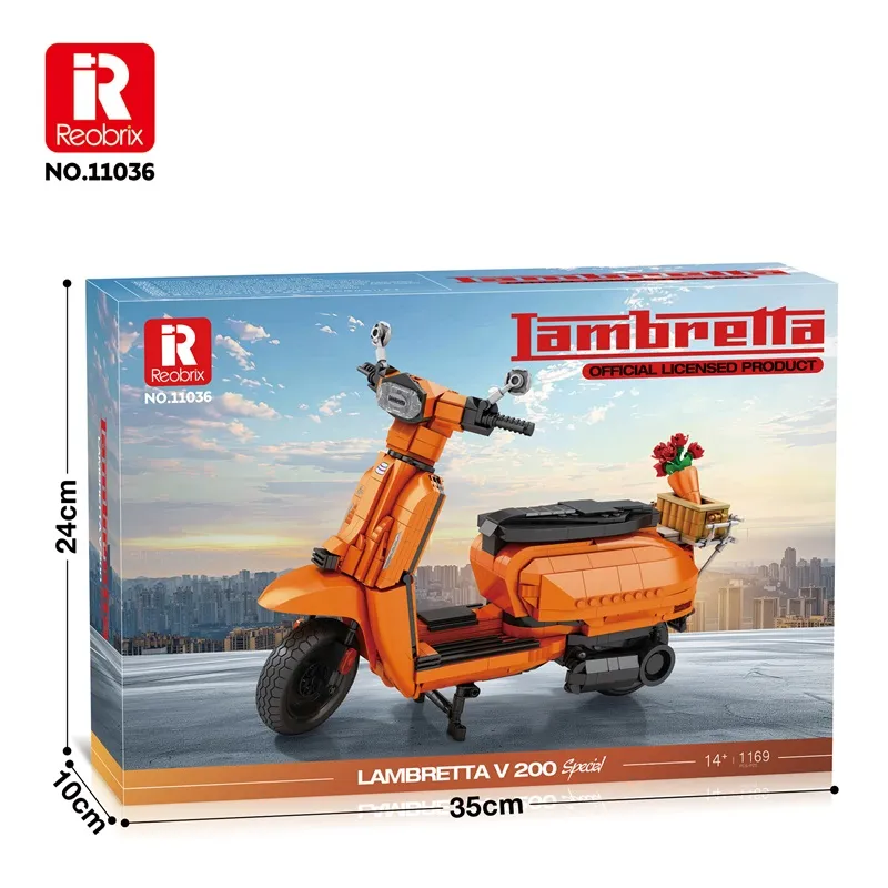 Lambretta V200 Orange (1169 delar) - 3