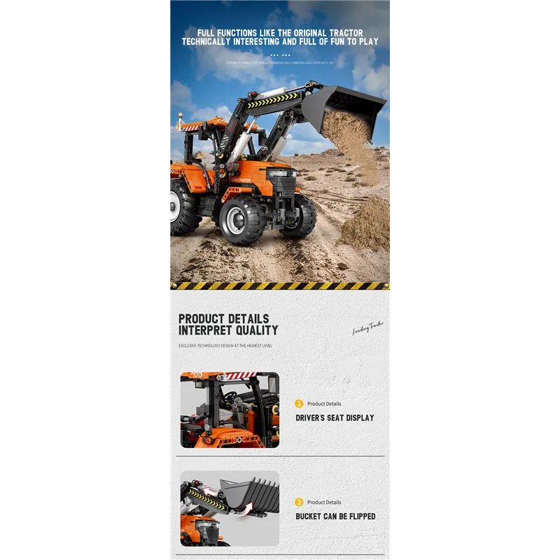 Front Loader Tractor (1496pcs) - 8