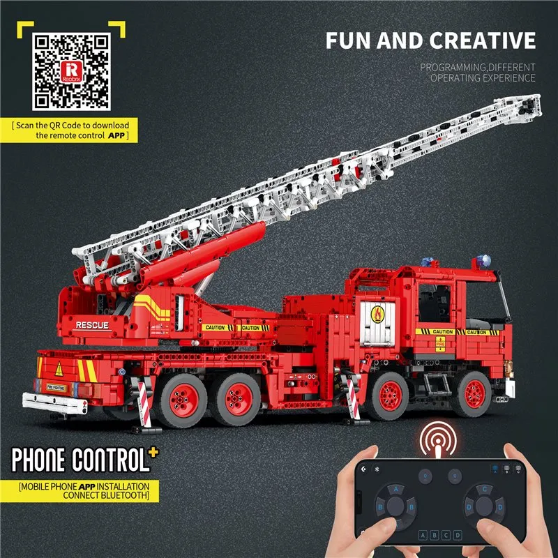 Fire fighting ladder truck (3266pcs) - 9