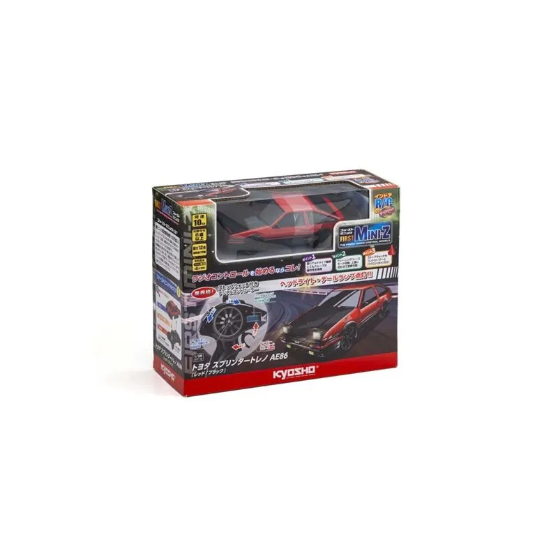 Kyosho First Mini-Z 1:28 Toyota Sprinter Trueno AE86 RD/BK - 6