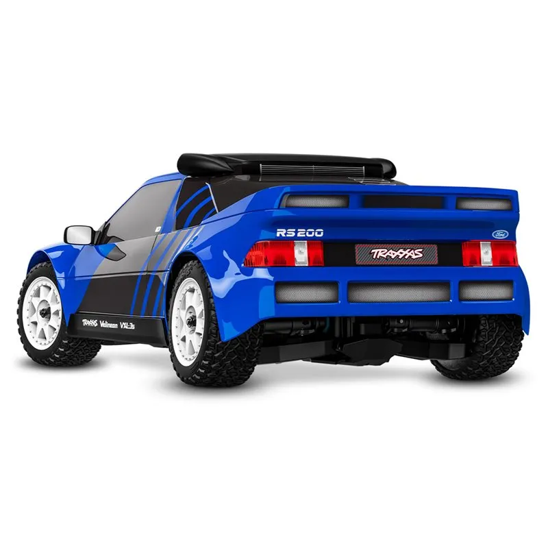 Mini Rally Ford RS200 RTR TQi VXL-3s Blå - USB-C Laddare / 2s LiPo - 2