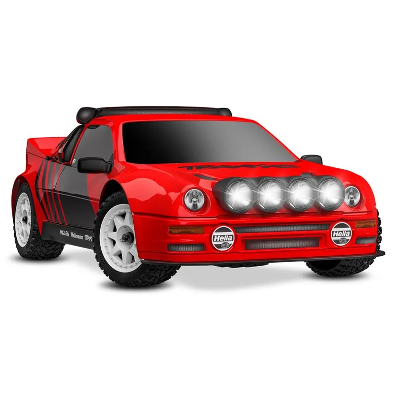 Mini Rally Ford RS200 RTR TQi VXL-3s Röd - USB-C Laddare / 2s LiPo