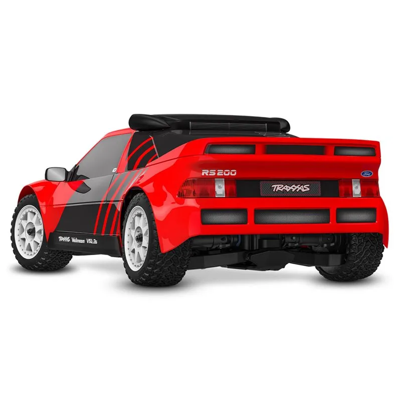 Mini Rally Ford RS200 RTR TQi VXL-3s Röd - USB-C Laddare / 2s LiPo - 2