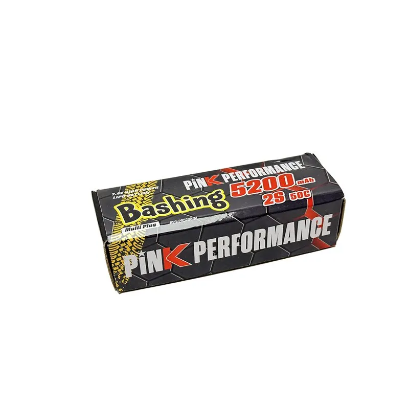 Pink Bashing LiPo 2S 7.4V-5200-50C (Multi) 139x47x25mm 310g - 2