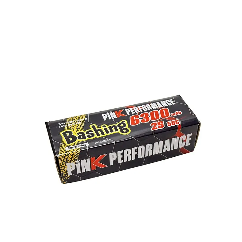 Pink Bashing LiPo 2S 7.4V-6300-50C (Multi) 139x47x25mm 325g - 4