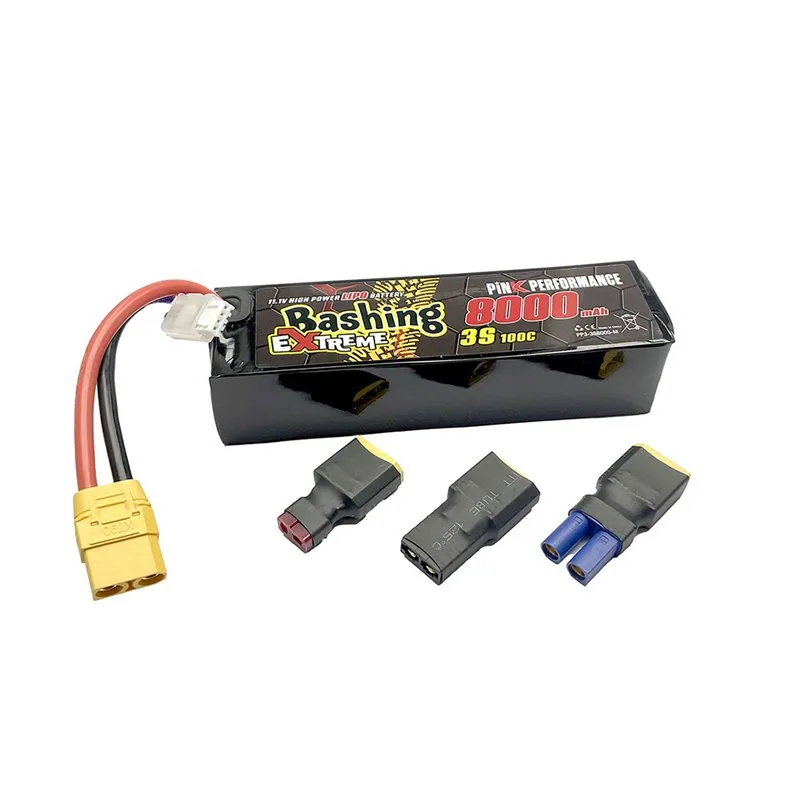 Pink Extreme Bashing LiPo 3S 11.1V-8000-100C Multi 157x47x34mm 515g
