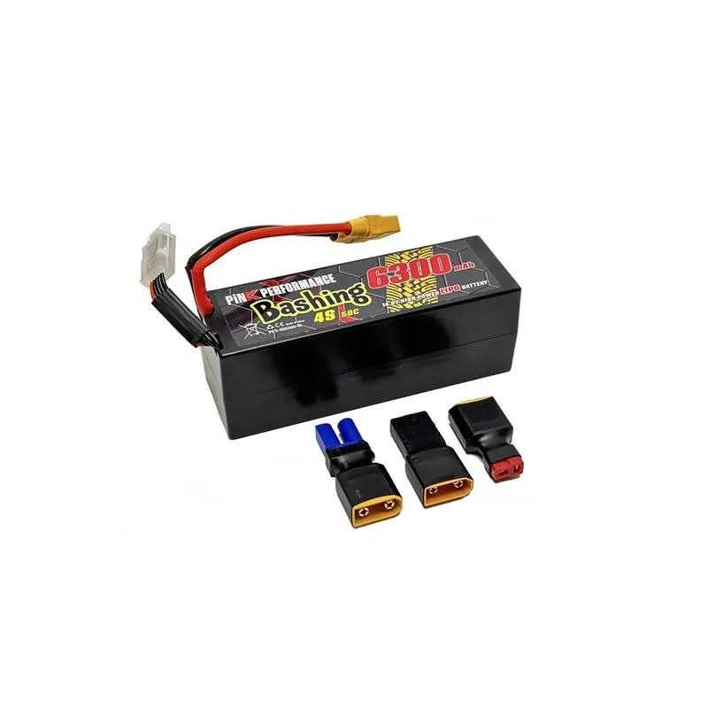 Pink Bashing LiPo 4S 14.8V-6300-50C (Multi) 139x47x49mm 600g