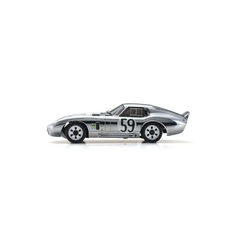 Kyosho First Mini-Z 1:28 Shelby Cobra Daytona No.59 Crome - 4