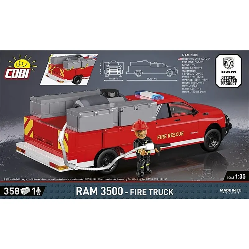 RAM 3500 FIRE TRUCK 350 PCS, RAM  - 3