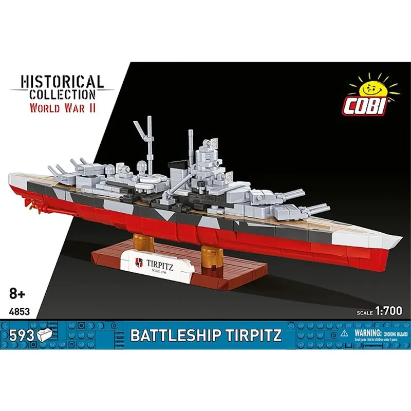 BATTLESHIP TIRPITZ, 600 PCS HC WWII  - 3