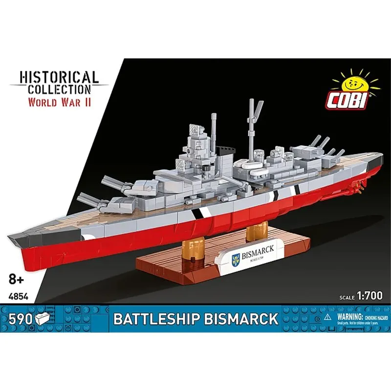 BATTLESHIP BISMARCK, 600 PCS HC WWII  - 3
