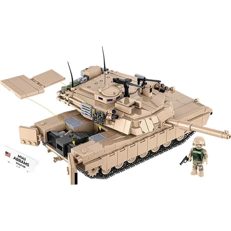 M1A2 ABRAMS 1:35 US, 1000 PCS ARMED FORCES  - 2