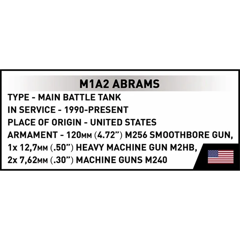 M1A2 ABRAMS 1:35 US, 1000 PCS ARMED FORCES  - 8